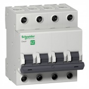 Автоматический выключатель Schneider Electric EASY 9 4П 10А B 4,5кА 400В (автомат)