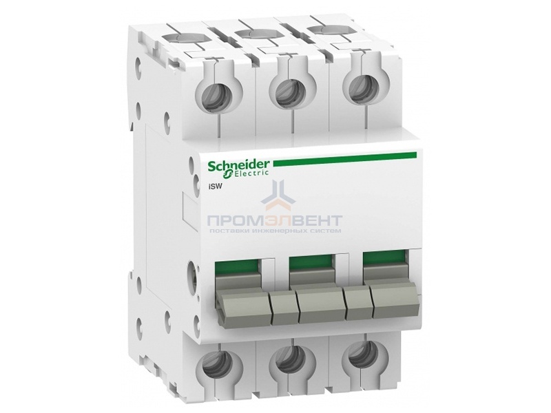 Выключател нагрузки iSW Acti 9 Schneider Electric 3П 40A (модульный рубильник)