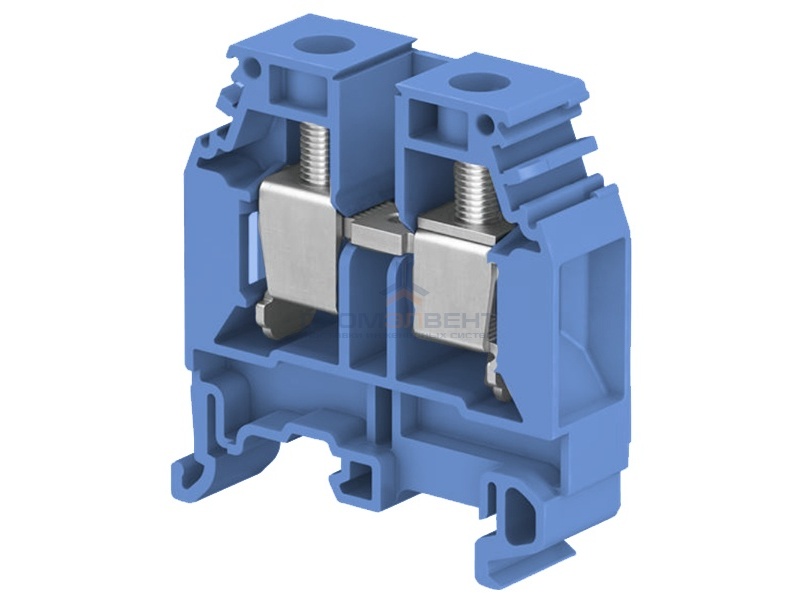 Клеммник ABB М16/12 N на DIN-рейку 16мм.кв. синий