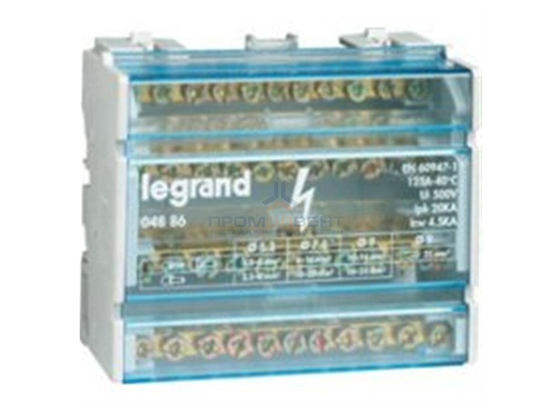 Модульный распределительный блок Legrand (4х11) 44 контакта 125A