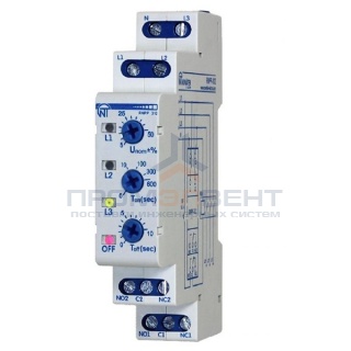 Трехфазное реле напряжения, перекоса и последовательности фаз РНПП-312