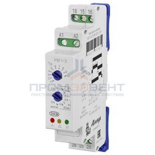 Реле времени пусковое РВП-3 16А AC230В УХЛ4 на DIN-рейку