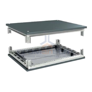 Комплект, крыша с фланцем и основание, для шкафов, 600 х 600 мм