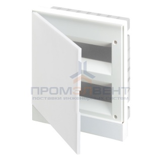 ABB Basic E Бокс в нишу 24М белая непрозрачная дверь (c клеммами)