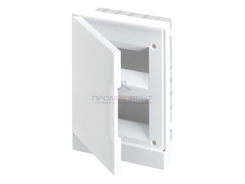 ABB Basic E Бокс в нишу 16М белая непрозрачная дверь (c клеммами)