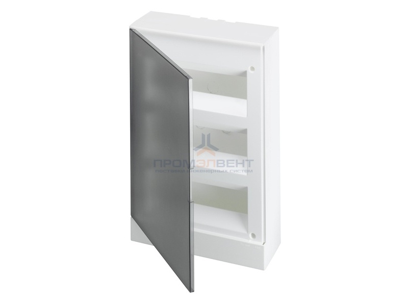 ABB Basic E Бокс настенный 36М серая прозрачная дверь (с клеммами)