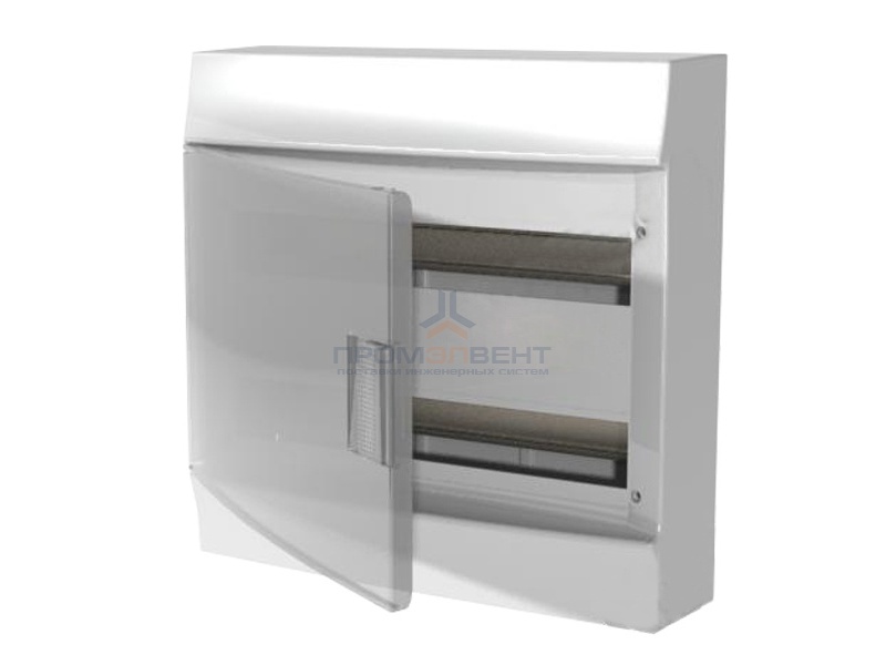Бокс настенный ABB Mistral41 36М (2x18) прозрачная дверь с клеммным блоком