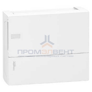 Бокс навесной Schneider Electric Mini Pragma 12 модулей с белой дверью с клемниками N+PE