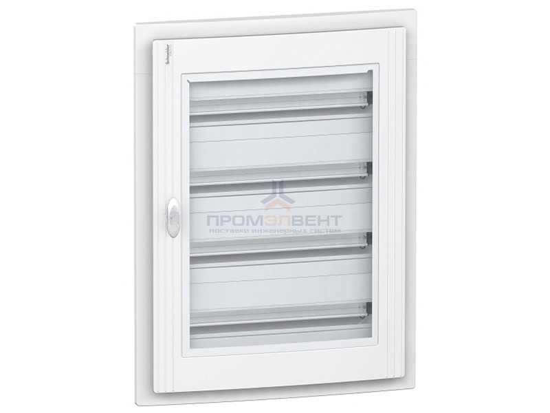 Щит встраиваемый Schneider Electric Pragma (4х24) 96 модулей с прозрачной дверью с клемниками N+PE