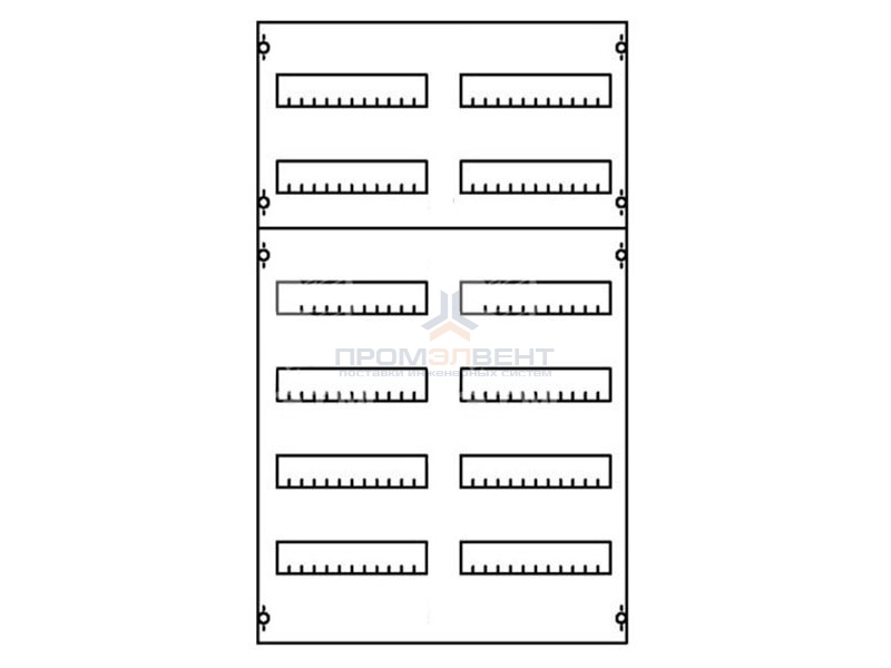 Панель для модульных уст-в 2ряда/6реек