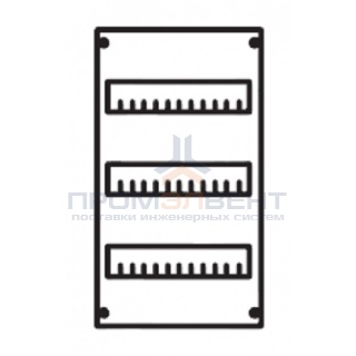 Панель под установку модульных устройств 1ряд/3 рейки высота 450 мм