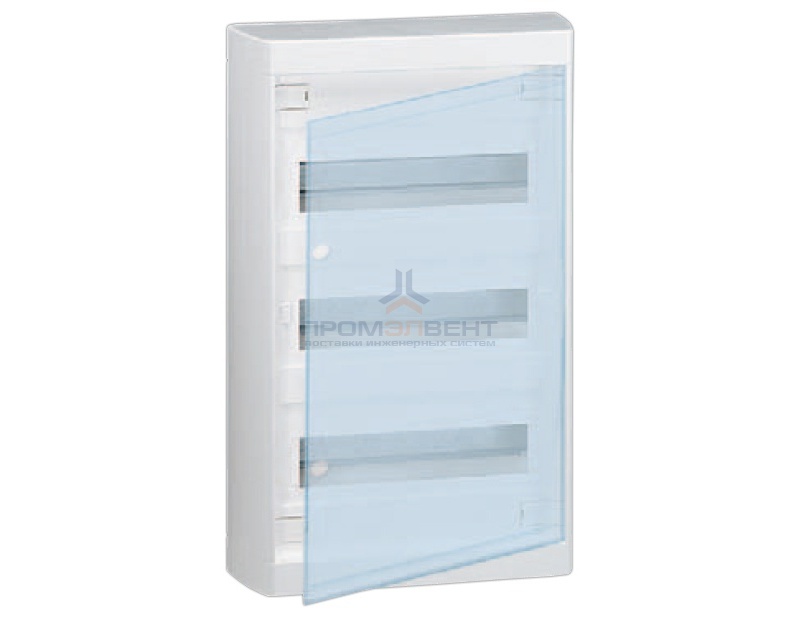 Щит Legrand Nedbox накладной на 36 (+3) модулей с шинами N+PE с прозрачной дверью