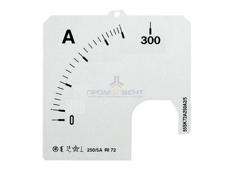 Шкала для амперметра ABB SCL-A5-300/72