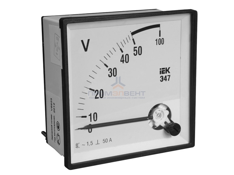Вольтметр Э47 100В кл. точн. 1,5 96х96мм